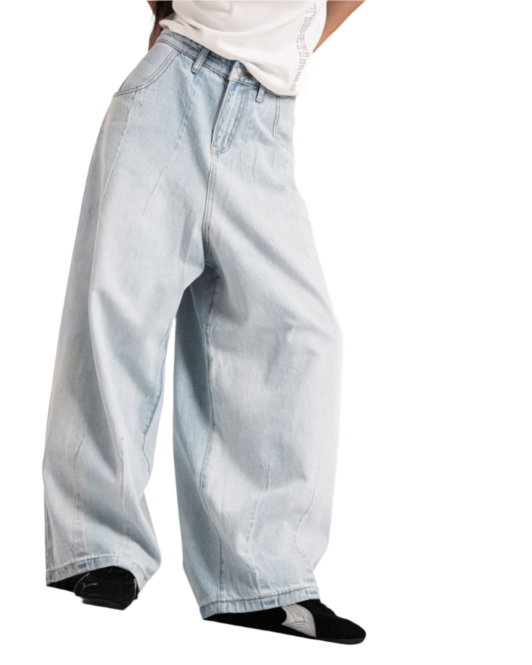 baggy flowy jeans light blue