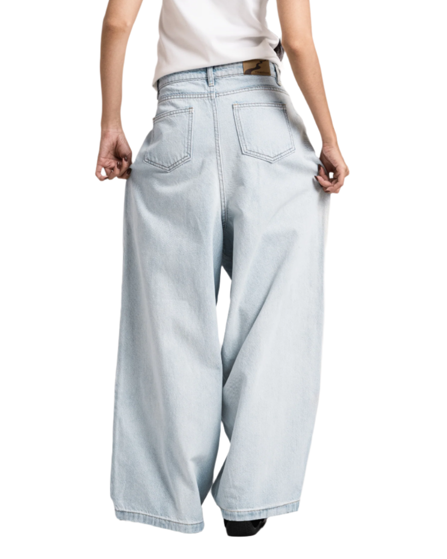 baggy flowy jeans light blue