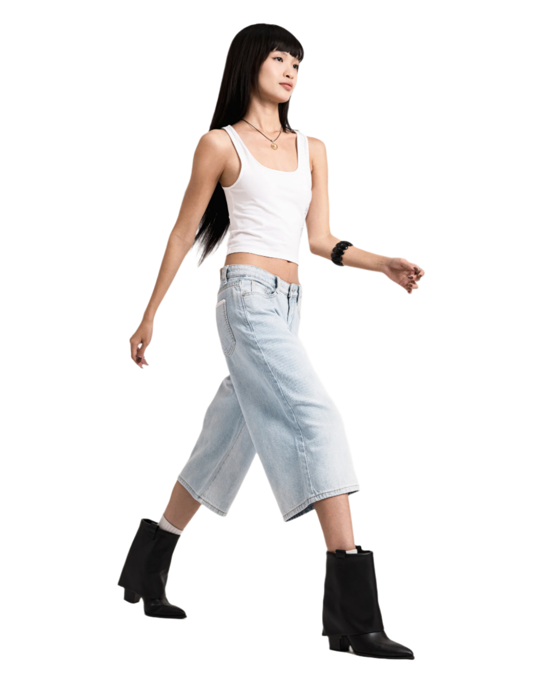 mom jorts light blue