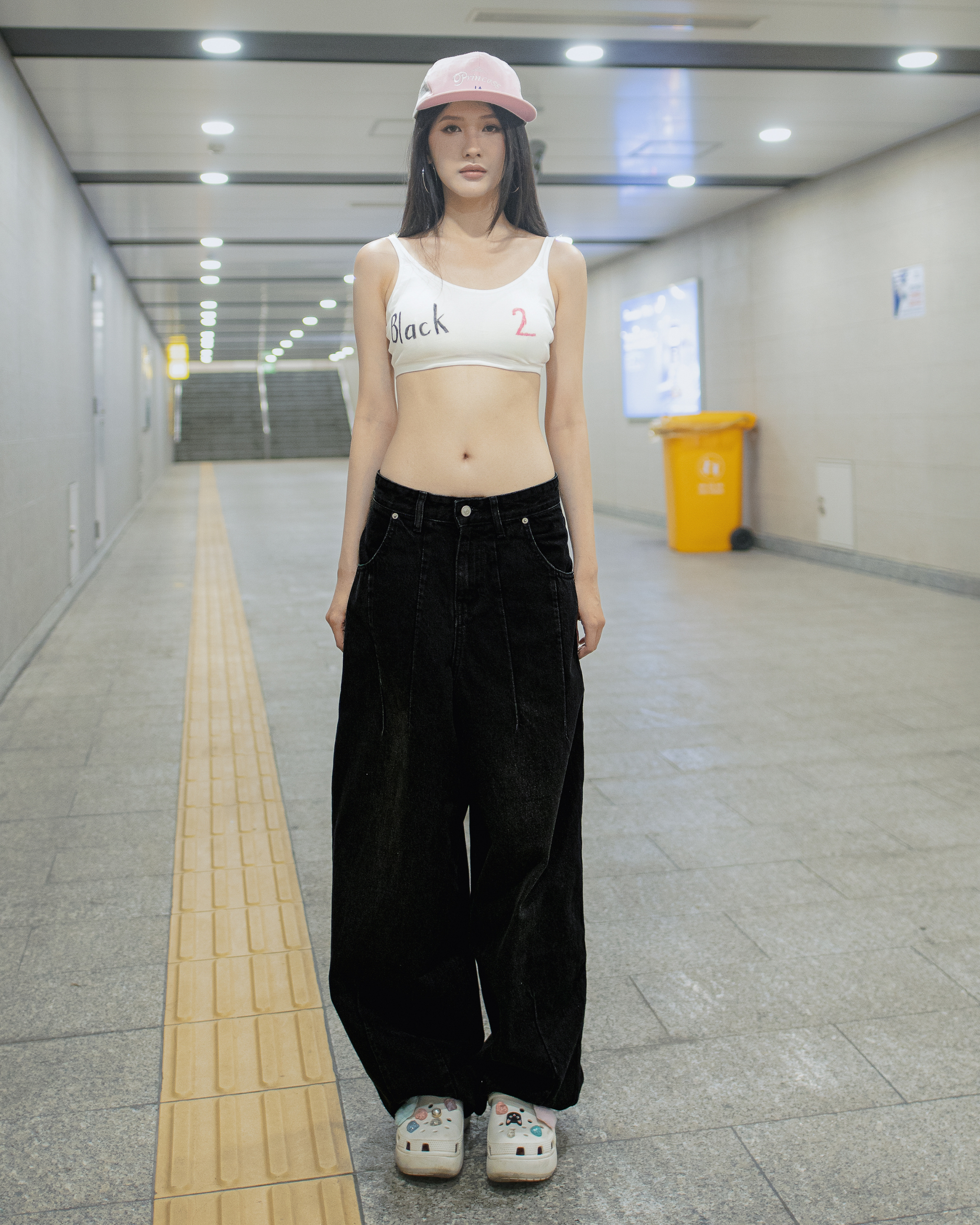 Baggy Flowy Jeans Black