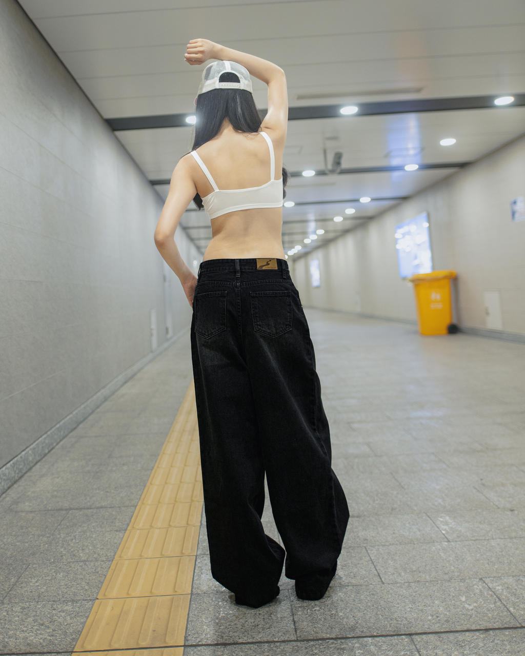 Baggy Flowy Jeans Black