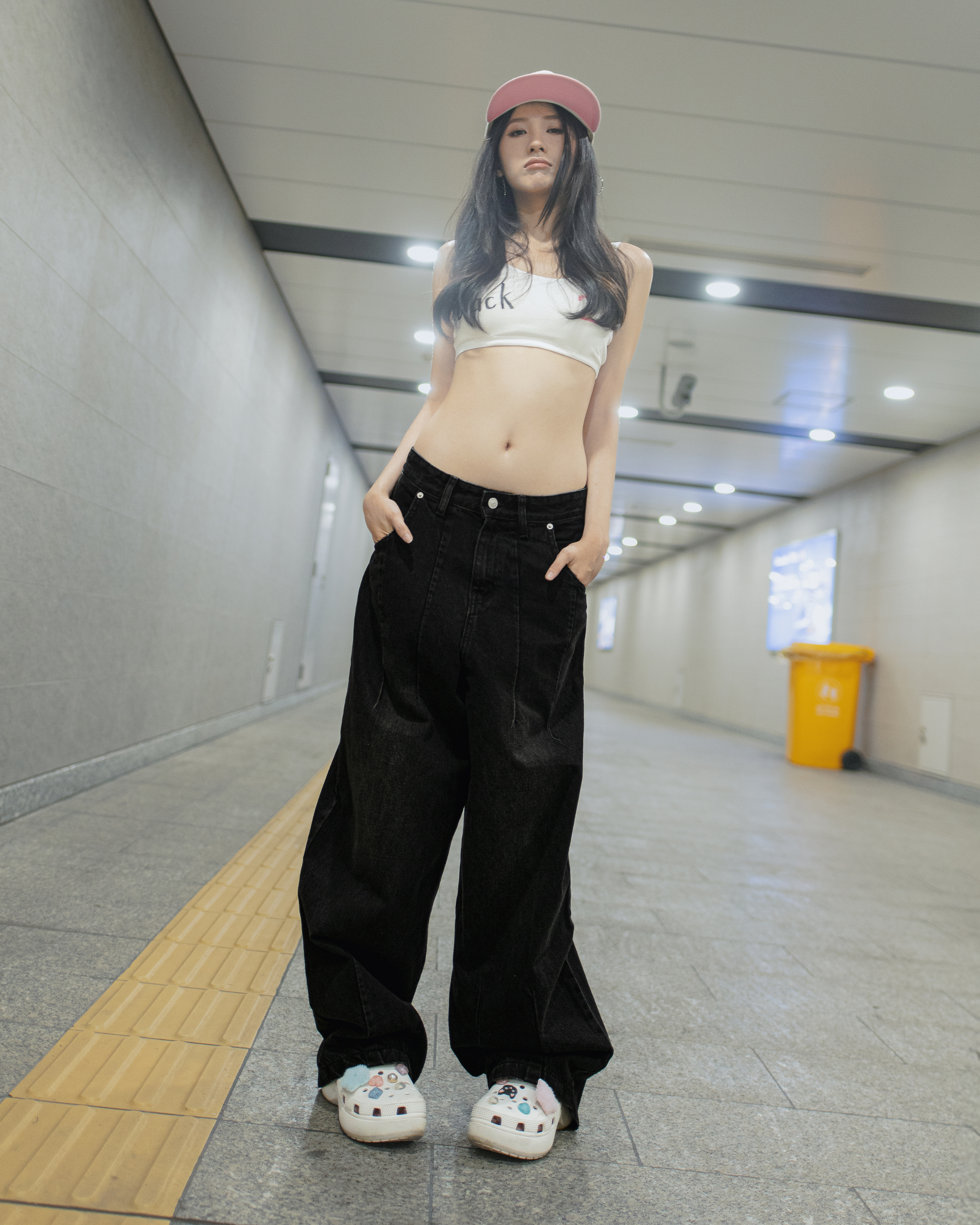 Baggy Flowy Jeans Black