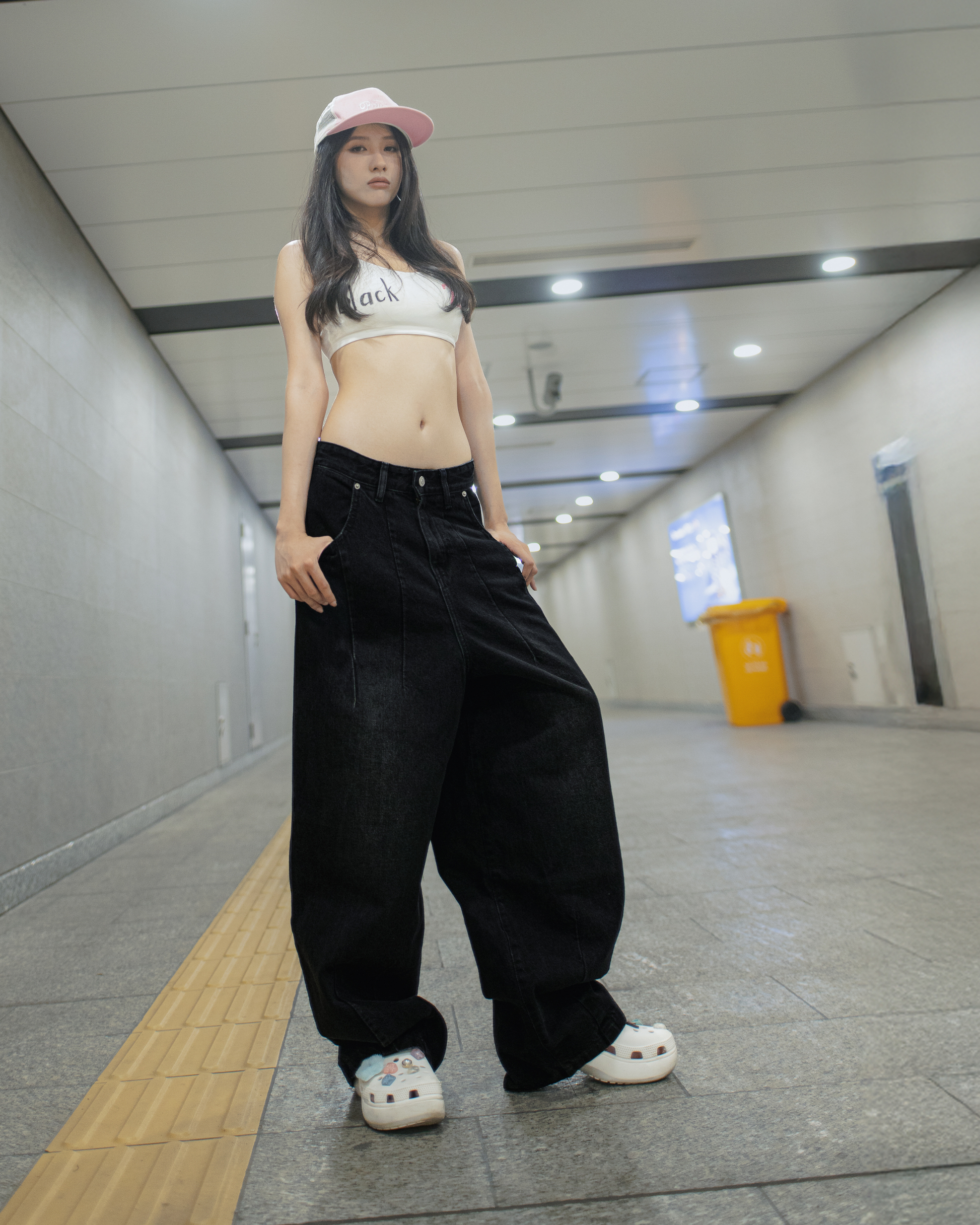 Baggy Flowy Jeans Black