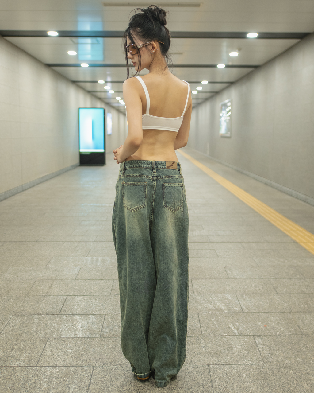 Baggy Flowy Jeans Mud Wash