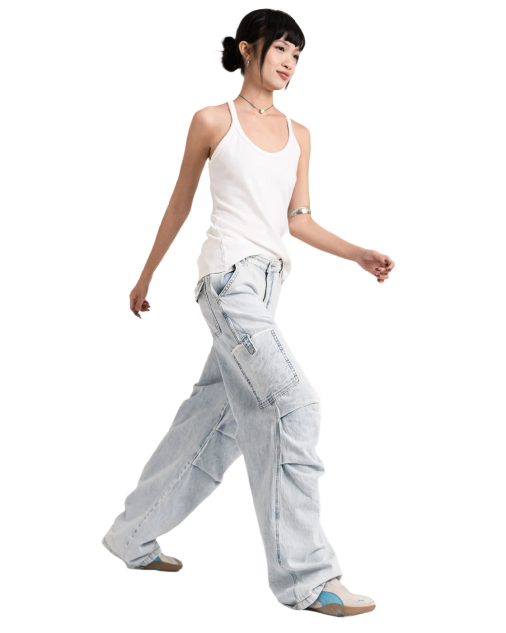 workwear jeans light blue