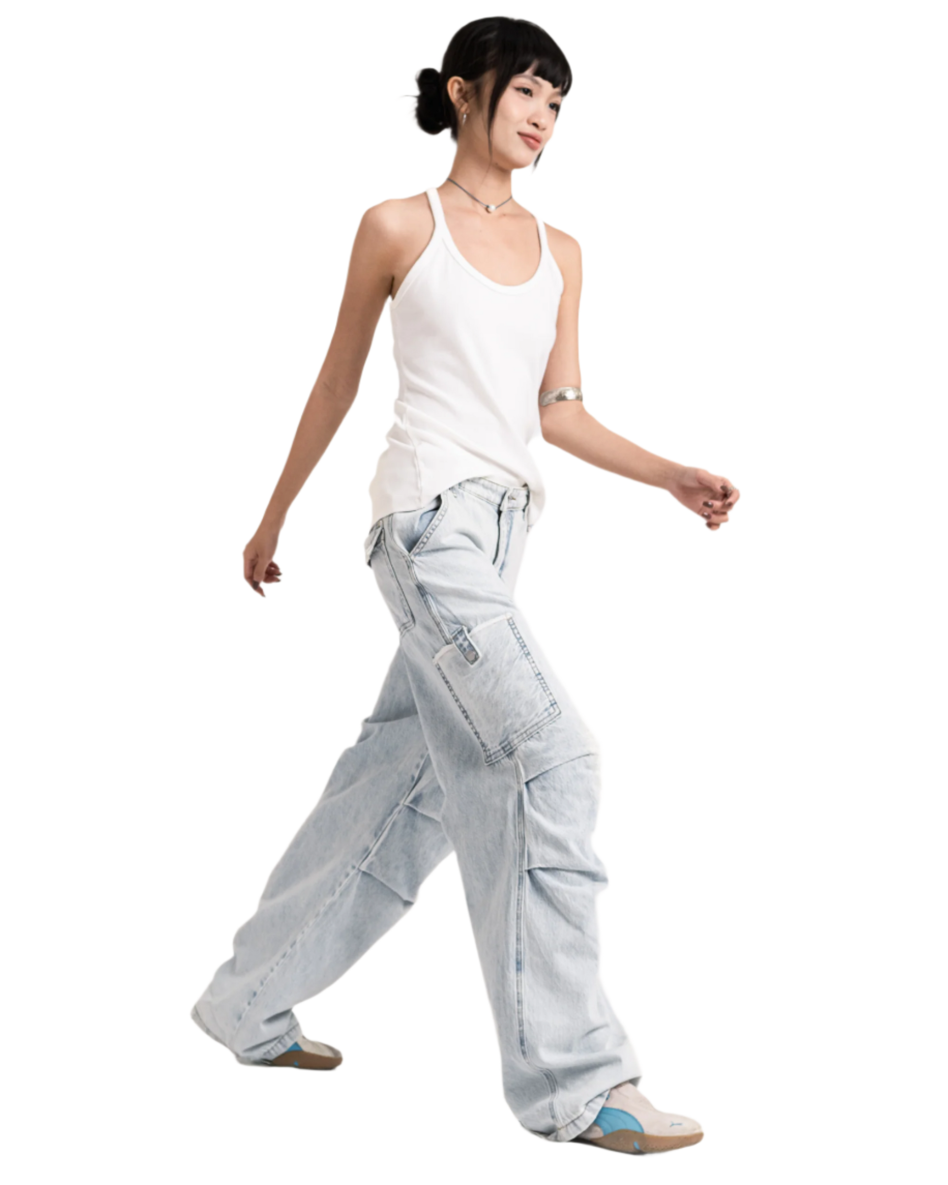 workwear jeans light blue